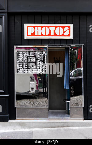 Photo Booth, Montmartre, Paris 18., Frankreich Stockfoto