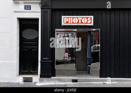 Photo Booth, Montmartre, Paris 18., Frankreich Stockfoto