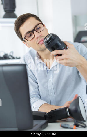 Foto-Kamera-Objektiv-Reparatur-set Stockfoto