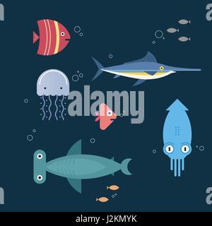 Fische-Pack - Teil 2 Stock Vektor