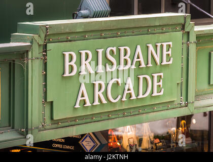 Brisbane Arcade in Brisbane CBD, Queensland, Australien Stockfoto