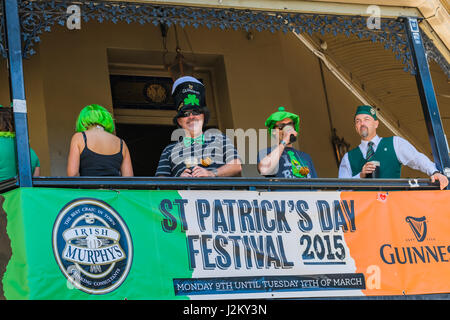 St. Patricks Day Feierlichkeiten in Brisbane, Queensland, Australien Stockfoto