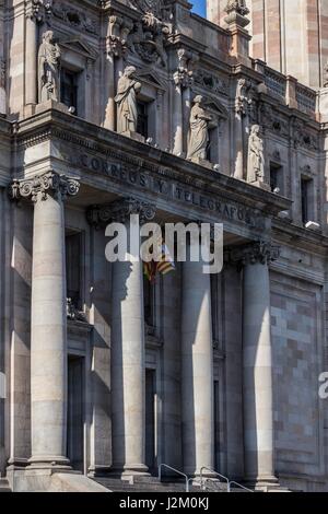 Alte Post in Barcelona, Spanien Stockfoto