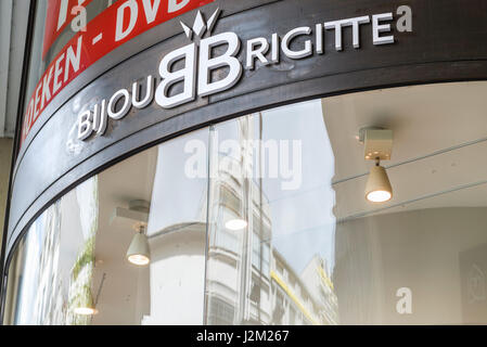 Bijou Brigitte Schmuck speichern in Antwerpen Stockfoto