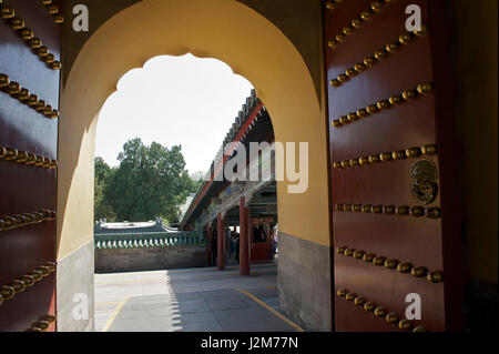 China, Beijing, Chongwen Distrikt, der Himmelstempel (Tian Tan) Weltkulturerbe der UNESCO, Halle des Gebets für gute Ernte Stockfoto