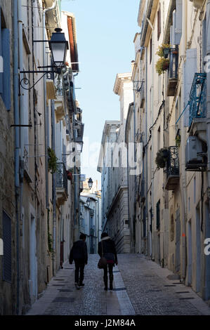 Frankreich, Herault, Montpellier, Altstadt, rue du Zuflucht Stockfoto