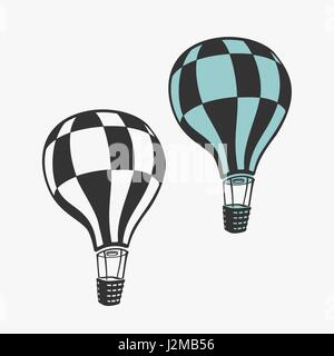 Luft-Ballon-Transport-Vektor-Illustration Stock Vektor