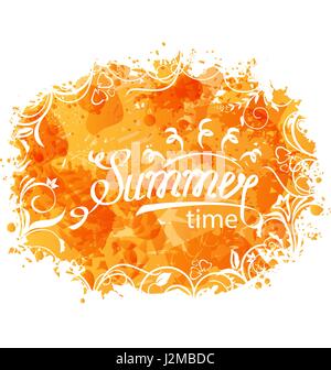 Sommer Hintergrund Urlaub Design und Typografie-Plakat-Vorlagen Stock Vektor