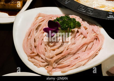 Gefüllte Ente für Shabu Topf im chinesischen Stil Stockfoto