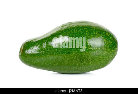 Avocado isoliert auf weißem Hintergrund. Stockfoto