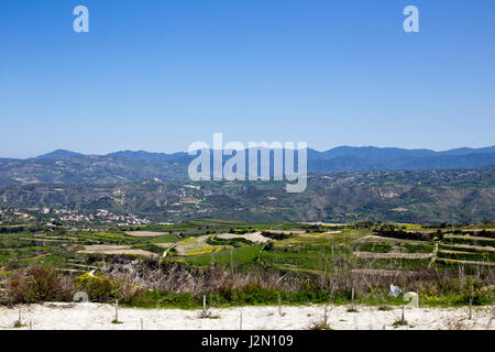Das Troodos-Gebirge, Paphos, Zypern. Stockfoto