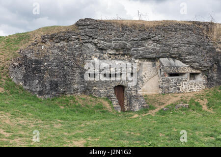 Fort Douaumont im ersten Weltkrieg ein Schlachtfeld in der Nähe von Verdun in Frankreich Stockfoto