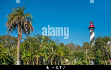 St. Augustine Lighthouse (1874 - St. Augustine Light Station) auf der Anastasia Barrier Island, Florida, USA Stockfoto