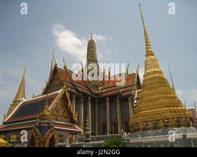 Tempel des Smaragd-Buddha, Bangkok, Thailand. (Wat Phra Kaew) Stockfoto