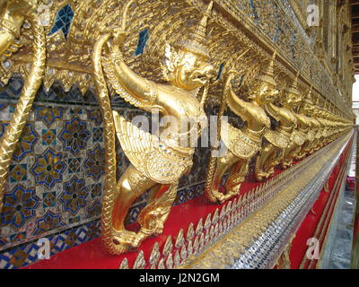 Tempel des Smaragd-Buddha, Bangkok, Thailand. (Wat Phra Kaew) Stockfoto