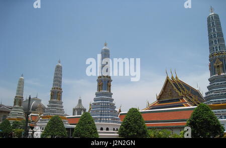 Tempel des Smaragd-Buddha, Bangkok, Thailand. (Wat Phra Kaew) Stockfoto