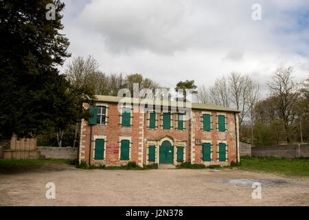 Imber Court Herrenhaus in Imber Dorf, Salisbury Plain, Wiltshire, England Stockfoto