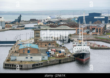 Ocean Terminal, vierte Häfen, leith Docks Stockfoto