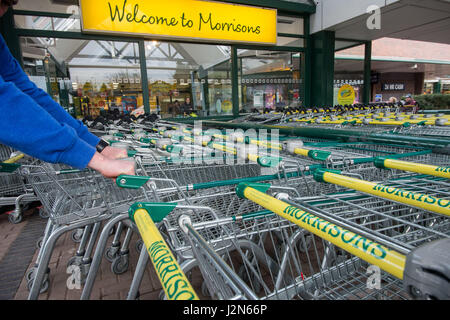 Morrisons Supermarkt, Oxgangs, Jäger-Rendezvous Stockfoto