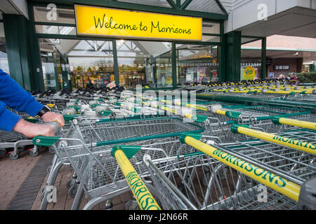 Morrisons Supermarkt, Oxgangs, Jäger-Rendezvous Stockfoto