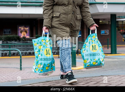 Morrisons Supermarkt, Oxgangs, Jäger-Rendezvous Stockfoto