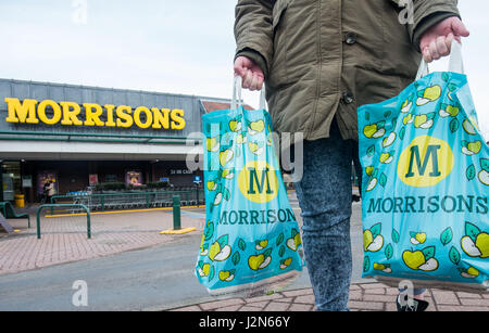 Morrisons Supermarkt, Oxgangs, Jäger-Rendezvous Stockfoto