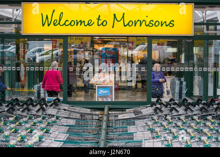 Morrisons Supermarkt, Oxgangs, Jäger-Rendezvous Stockfoto