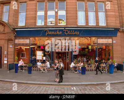 Mexikanisches Restaurant Pancho Villa Kaufmann Stadt Glasgow Stockfoto