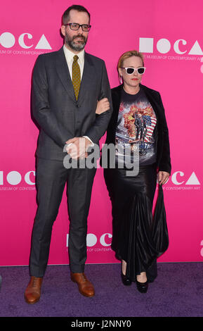 Los Angeles, Kalifornien, USA. 29. April 2017. Eric White, Patricia Arquette 99 2017 MOCA Gala am tThe Geffen Contemporary im MOCA in Los Angeles angekommen. 29. April 2017. Bildnachweis: Longifilis / USA/Alamy Live News Stockfoto