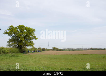 Cottingham, UK. 30. April 2017. Dove House Sponsored Walk - Geldbeschaffung um Taube Haus Hospiz, eine Wohltätigkeitsorganisation, die Betreuung von unheilbar kranken Patienten zu unterstützen. Bildnachweis: Matthew Appleyard/Alamy Live-Nachrichten Stockfoto