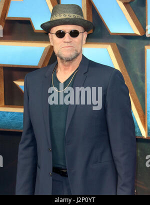 24. April 2017 - Michael Rooker Teilnahme an "Hüter des Galaxy Vol. 2" Europäische Gala Screening Eventim Apollo in London, England, UK Stockfoto