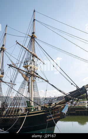 Freundschaft von Salem in Salem Maritime National Historic Site in Salem, Massachusetts. Stockfoto