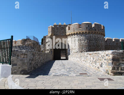 Castillo de San Miguel, Almunecar, Grenada Provinz, Andalusien, Costa Tropical, Spanien, Europa Stockfoto