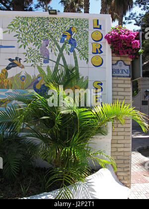 Loro Sexi Vogelpark, Almunecar, Grenada Provinz, Andalusien, Costa Tropical, Spanien, Europa Stockfoto