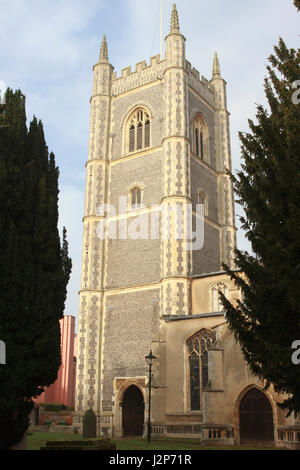 Dedham Pfarrkirche in Essex, England. Stockfoto