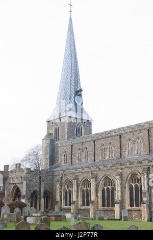 St. Marien Kirche, Hadleigh, Suffolk, England Stockfoto