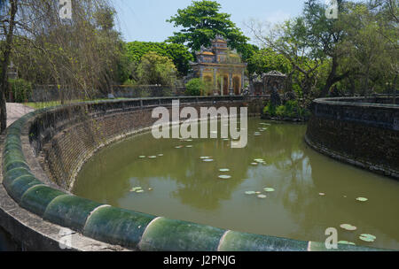 Kurven Wand Zitadelle Kaiserstadt Hue Stockfoto