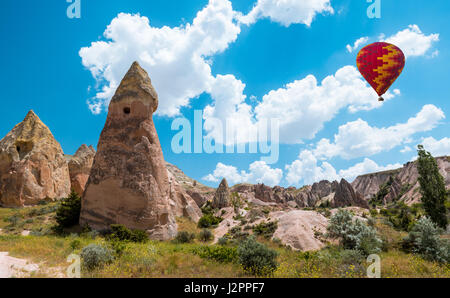 Luftballon in Kappadokien, Türkei Stockfoto