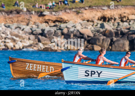 Die jährlichen Scilly-inseln Welt pilot gig Meisterschaften, April, 2017 Stockfoto