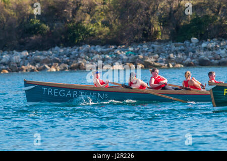 Die jährlichen Scilly-inseln Welt pilot gig Meisterschaften, April, 2017 Stockfoto