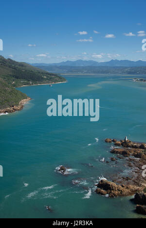 Blick von Osten Kopf Knysna Garden Route in Südafrika Stockfoto