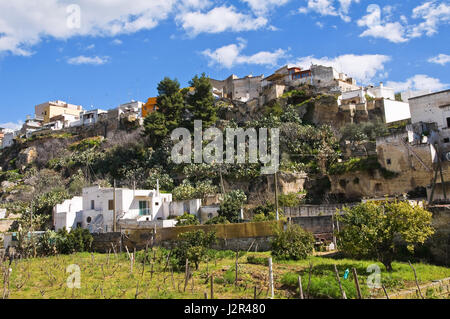 Panoramablick auf Massafra. Puglia. Italien. Stockfoto