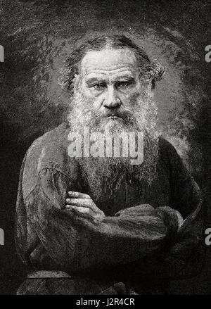 Leo Tolstoi, ca. 1886 Stockfoto