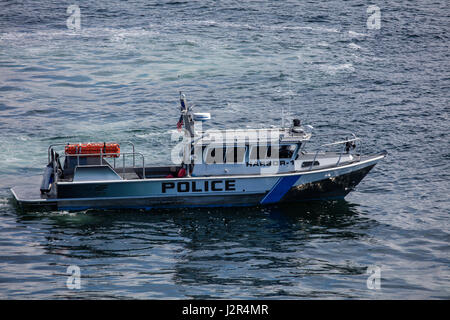 Hafenpolizei im Puget Sound in der Nähe von Seattle, Washington. Stockfoto