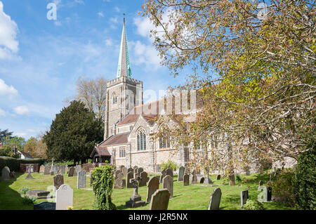 St. Nikolaus Kirche, Pfarrhaus Road, Taplow, Buckinghamshire, England, Vereinigtes Königreich Stockfoto