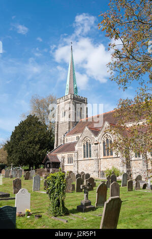 St. Nikolaus Kirche, Pfarrhaus Road, Taplow, Buckinghamshire, England, Vereinigtes Königreich Stockfoto