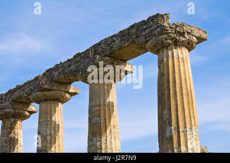 Tavole Palatin. Metaponto. Basilikata. Italien. Stockfoto