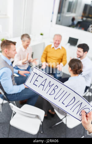 Business-Team macht Teambuilding Tagung für Inspiration ausüben Stockfoto