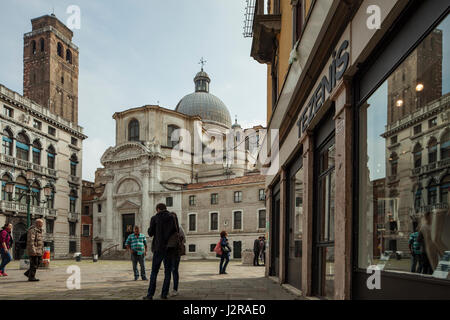 San Geremia Platz in Cannaregio Bezirk von Venedig. Stockfoto