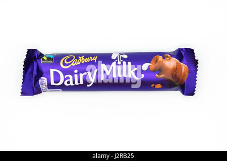 Cadbury Dairy Milk chocolate bar Stockfoto